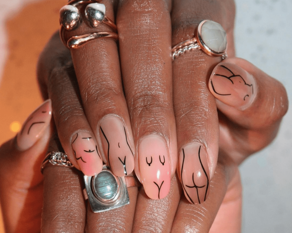20+ Stunning Abstract Nail Designs For Your Mani 10 The 22 Best Abstract Nail Designs to Try
