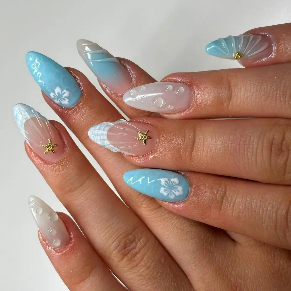 20+ Stunning Abstract Nail Designs For Your Mani 7 30 Best Summer Nail Design Ideas You Should Check
