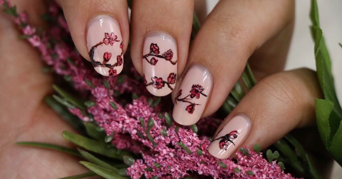 28+ Stunning Floral Nail Art Ideas For Your Manicure 8 Cherry Blossom Nail Art 🌸 - JACKIEMONTT