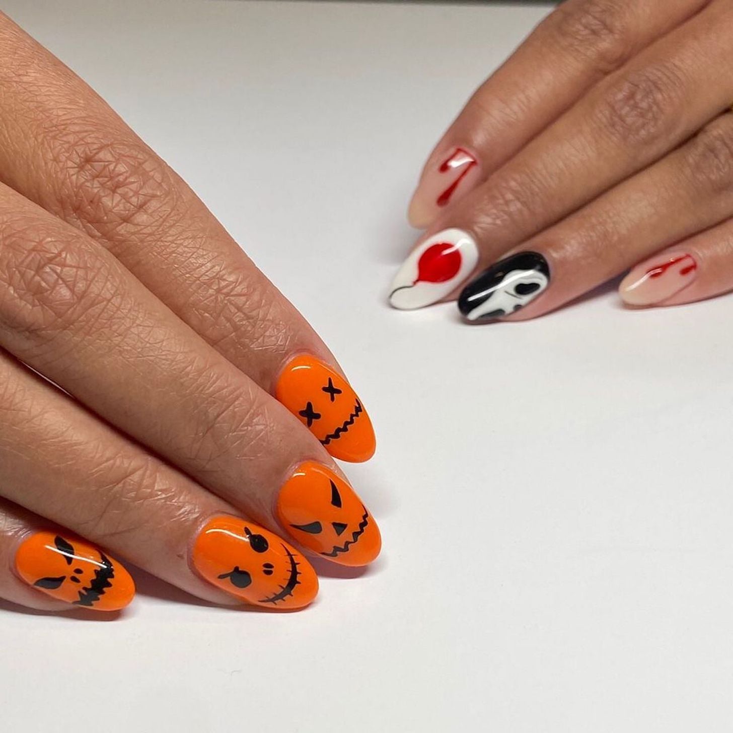 60+ Spooky and Chic Halloween Nail Art Ideas 7 18 Jack-o'-Lantern Nail-Art Designs For Halloween | PS Beauty
