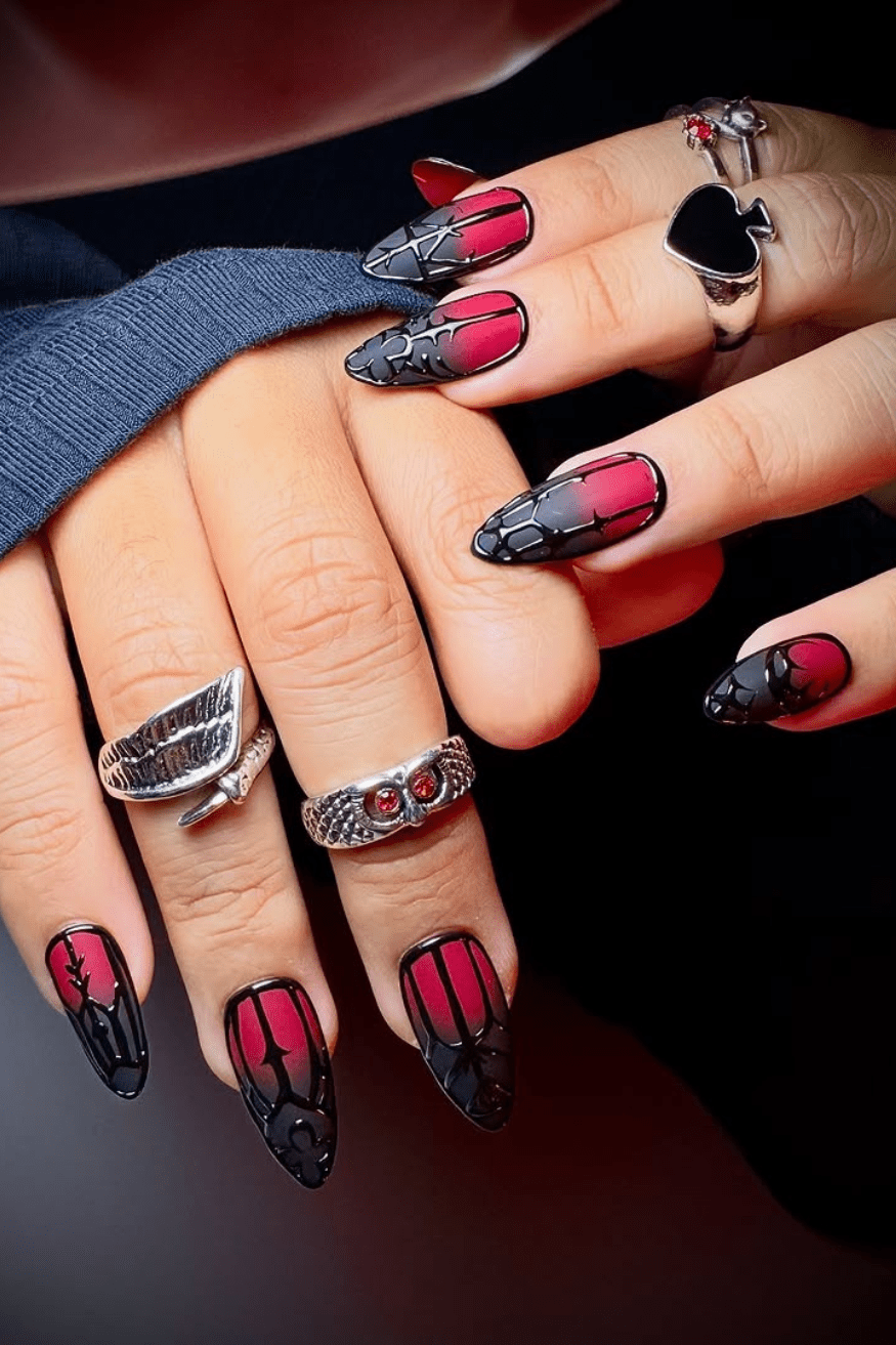 60+ Spooky and Chic Halloween Nail Art Ideas 8 The Cutest Halloween Nails to Creep It Real This Spooky Season