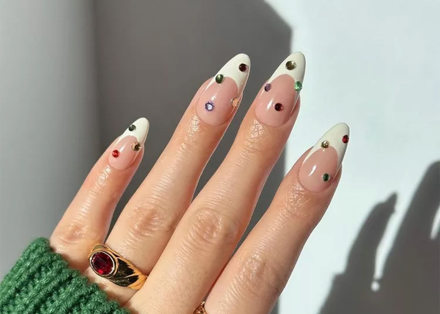 60 Elegant Holiday Nail Designs To Try This Season 9 30 Gem Nail Looks for Sparkle and Drama