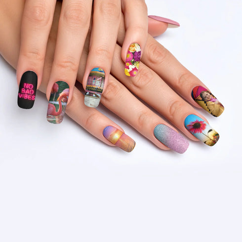 Premier At Home Manicure Service New York 9 Design Your Own Custom Press-On Nails - Squoval – FYNE Body Australia