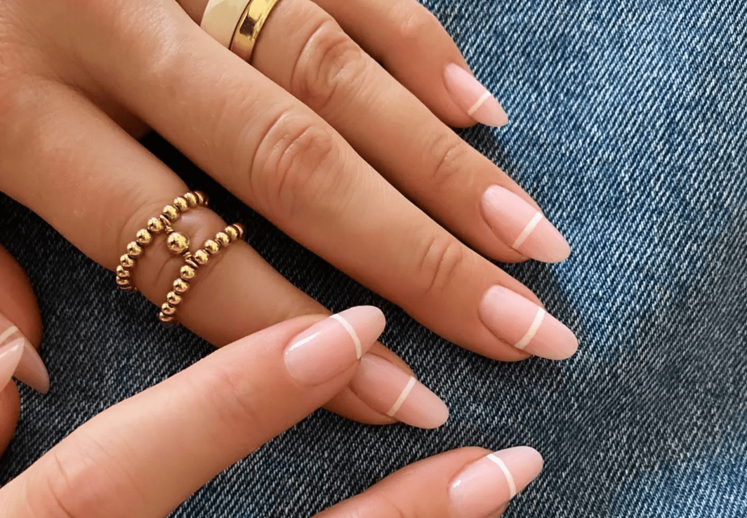 23+ Chic Minimalist Nail Art Designs For Home 7 The Floating French Manicure Is the Coolest Modern Nail Look You Have to Try