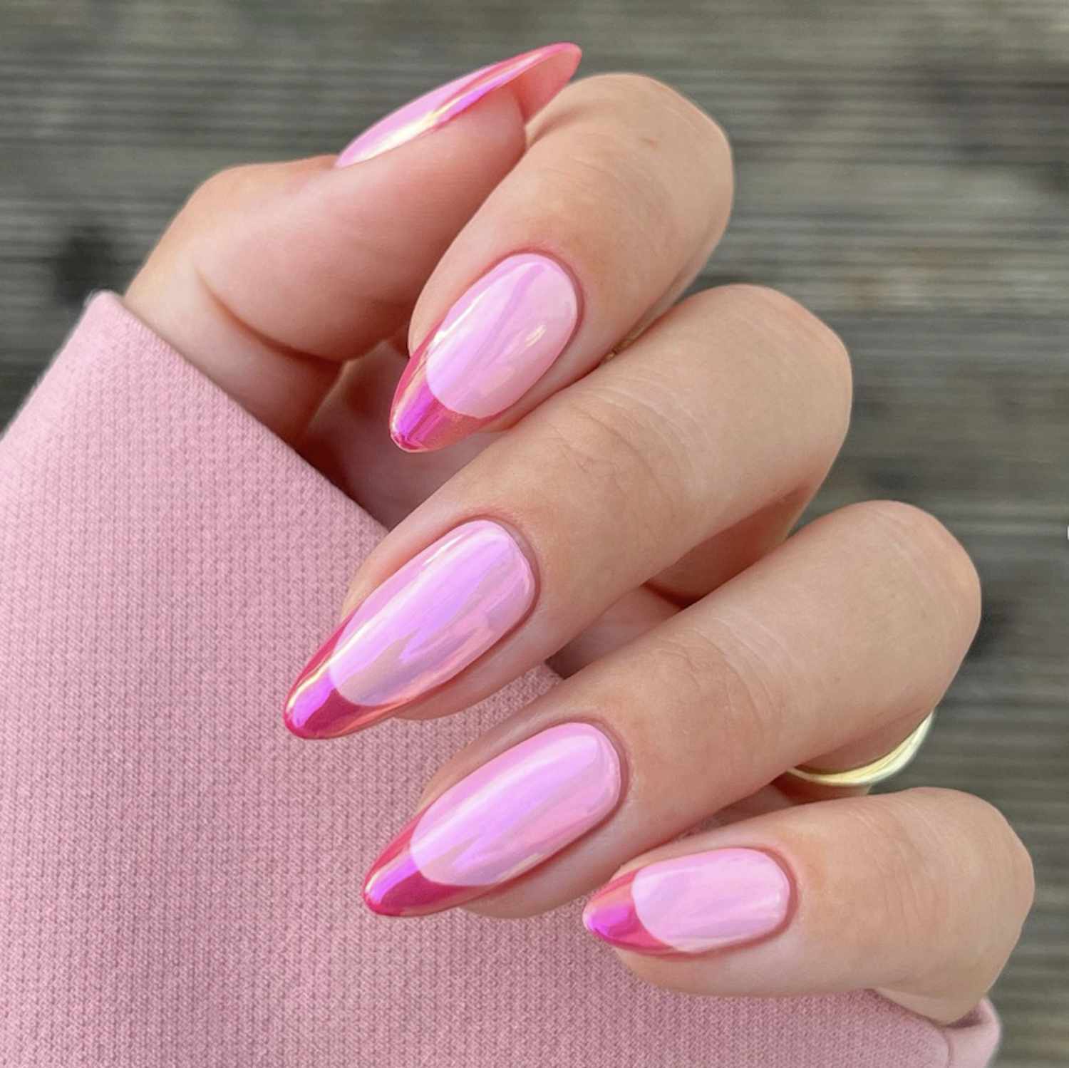 21 Modern French Manicure Ideas For At Home Service 10 20 Pink Chrome Nail Ideas To Try for Pop Girl Summer