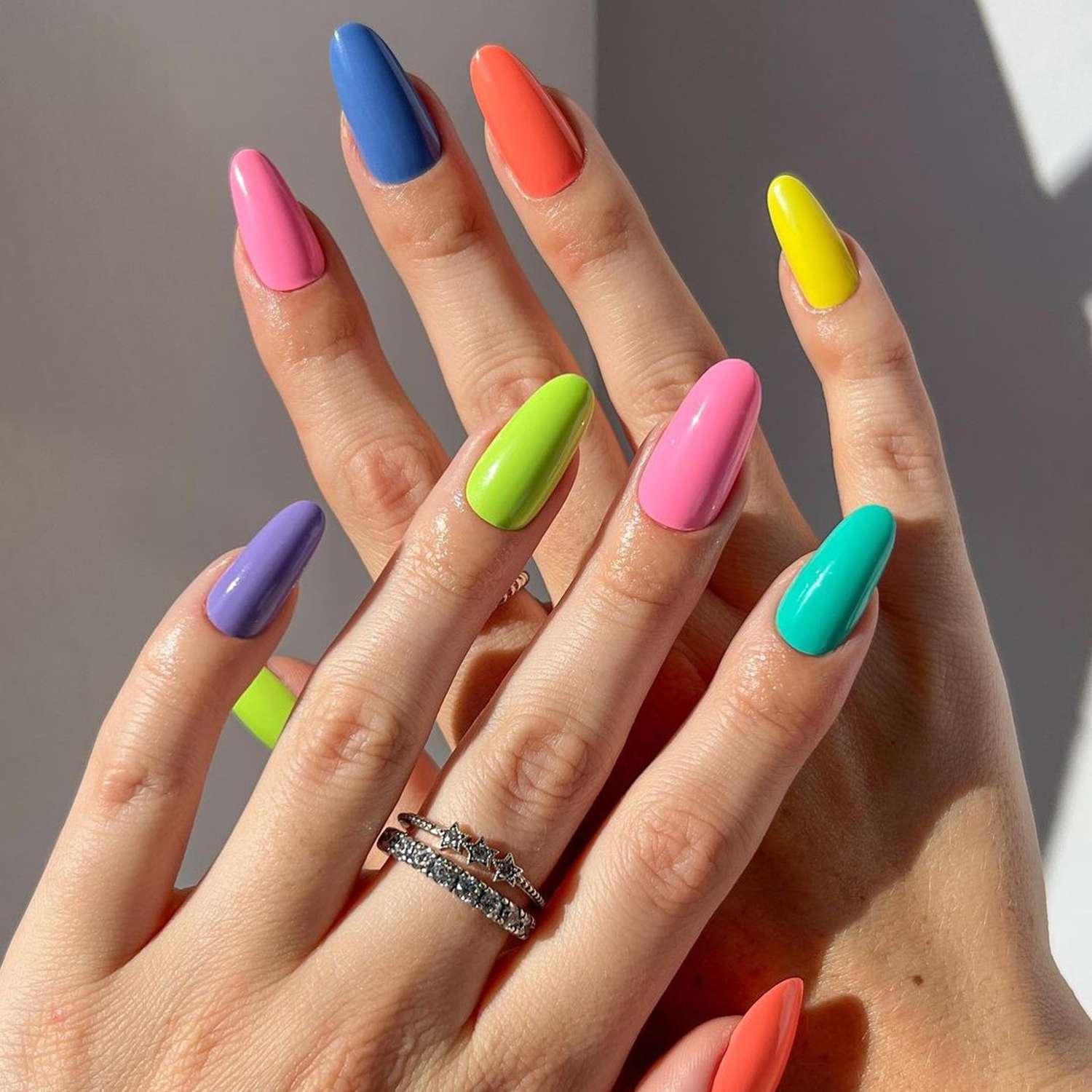 40+ Prettiest Nail Designs For Spring 2025 7 20 Skittle Nail Ideas Perfect for the End of Summer