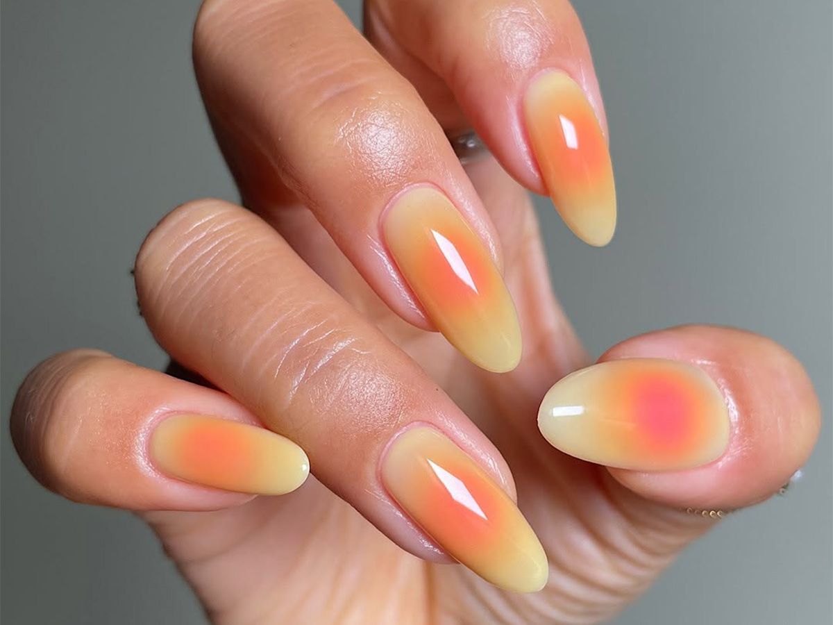 20+ Beautiful Summer Travel Nail Ideas In New York 10 25 Aura Nail Designs for a Radiant and Ethereal Summer Manicure